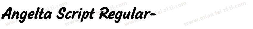 Angelta Script Regular字体转换